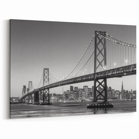 San Francisco Skyline Photography | Elegant Black and White Wall Art