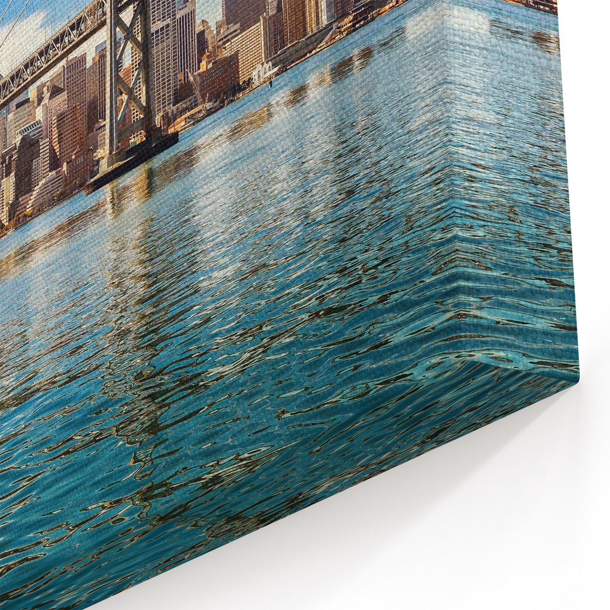 San Francisco Skyline Art | Vibrant Cityscape with Bay Bridge | Canvas