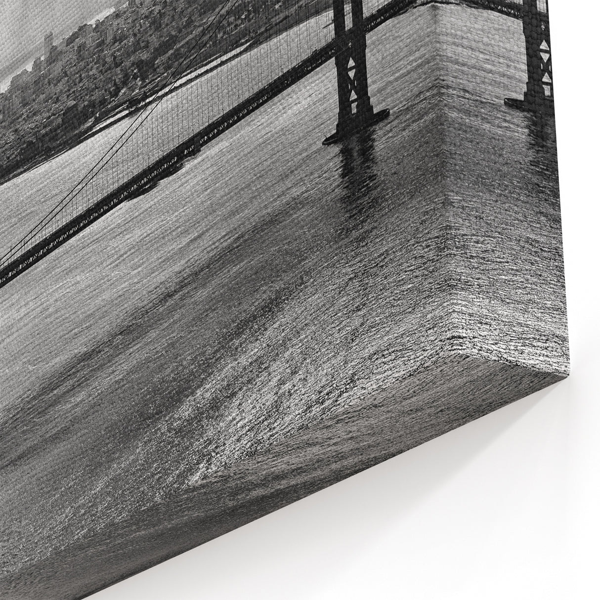 San Francisco Skyline Art | Dramatic Black and White Cityscape | Canvas