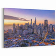 San Francisco Skyline Art | Sunrise Cityscape with Warm Glow | Canvas