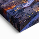 San Francisco Skyline Art | Sunrise Cityscape with Warm Glow | Canvas