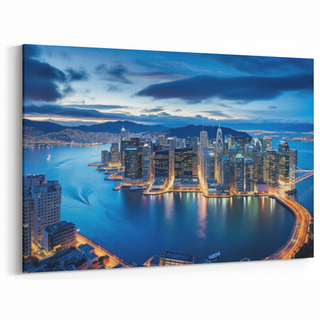 San Francisco Skyline Art | Waterfront Cityscape at Dusk | Canvas Print