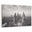 Philadelphia Downtown Art - Black and White Skyline Photography Print