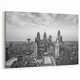 Philadelphia Downtown Art - Black and White Skyline Photography Print
