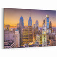 Philadelphia Skyline Photography - Sunset Cityscape with City Hall Art