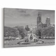 Philadelphia City Wall Decor - Black and White Art with Historic Landmarks