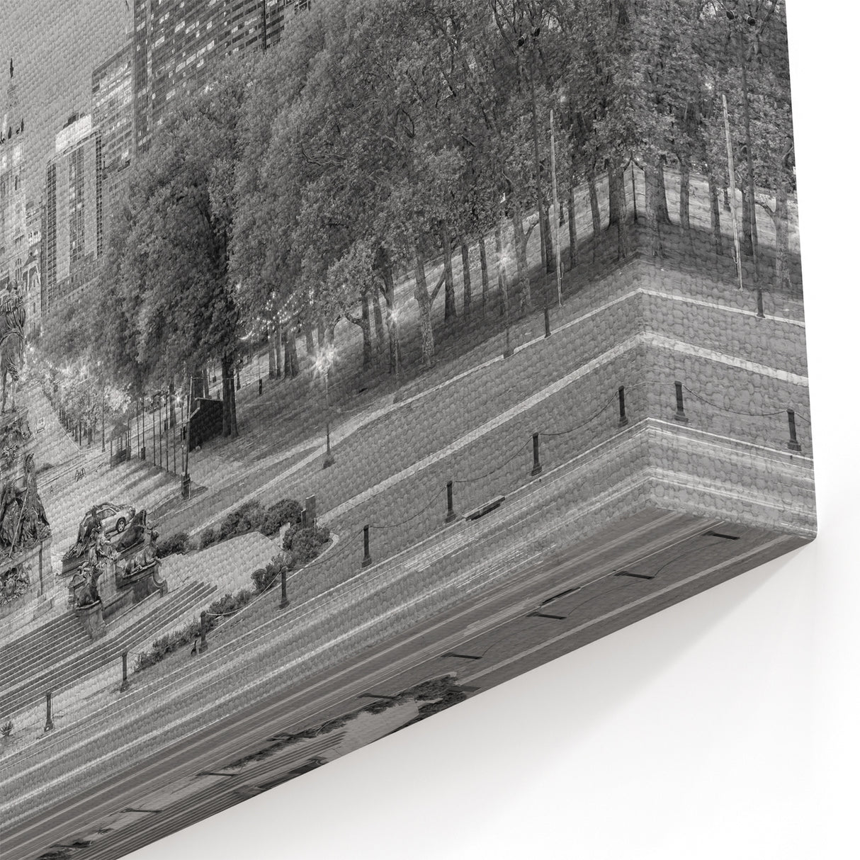 Philadelphia City Wall Decor - Black and White Art with Historic Landmarks