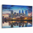 Philadelphia Skyline Wall Art - Vibrant Evening Cityscape Reflections Print