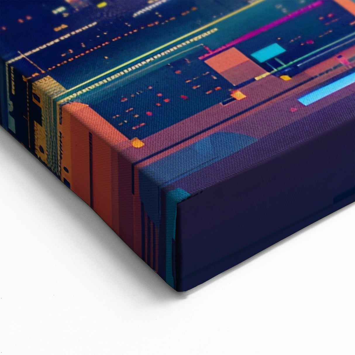Philadelphia Skyline Art - Modern Abstract Cityscape with Neon Reflections