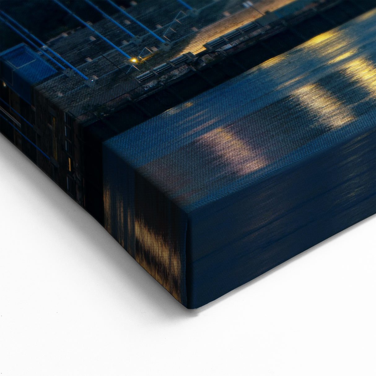 Philadelphia Night Skyline Art - Radiant Cityscape with Reflections