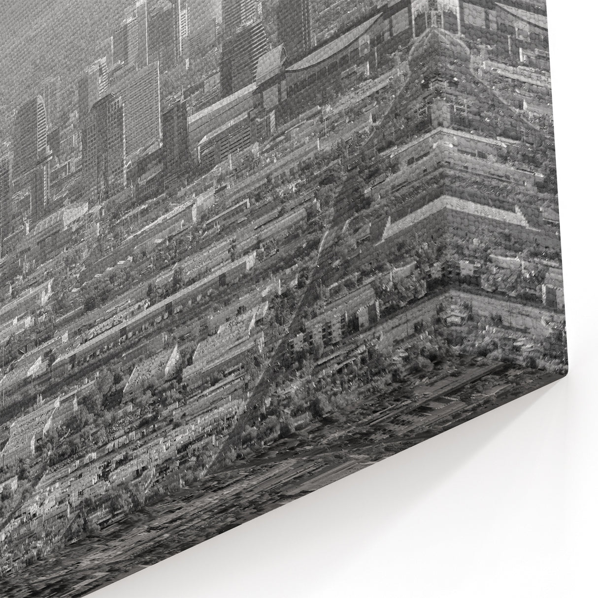 Phoenix Skyline Wall Art | Black and White Cityscape Art Print