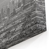 Phoenix Skyline Wall Art | Black and White Cityscape Art Print