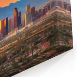 Phoenix Skyline Wall Art | Sunset Glow Cityscape Art Print