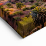 Phoenix Skyline Wall Art | Golden Sunset Cityscape with Mountain Backdrop