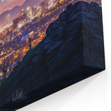 Phoenix Skyline Wall Art | Dramatic Sunset Cityscape with Desert Landscape