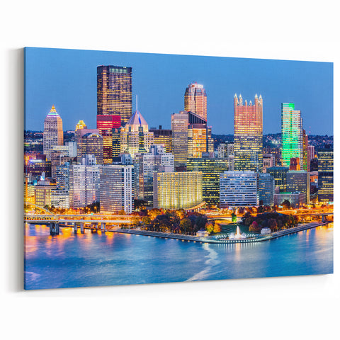 Stunning Pittsburgh Skyline Wall Art | Vibrant Cityscape Photography