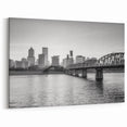 Portland Skyline Wall Art | Black & White Portland Cityscape Print