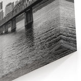 Portland Skyline Wall Art | Black & White Portland Cityscape Print
