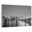 Portland Night Skyline Photography | Black & White Cityscape Art