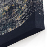 Contemporary Line Art with Textured Gold - Abstract Strokes Canvas