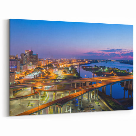 Memphis Skyline Wall Art - Stunning Downtown Cityscape Photography Canvas