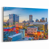 Memphis Cityscape Wall Art - Vibrant Downtown Photography on Canvas