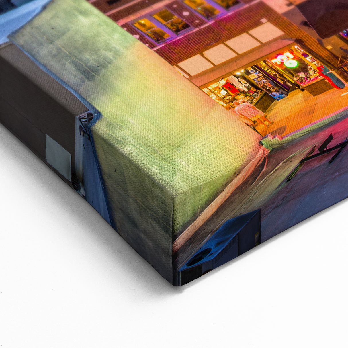 Memphis Downtown Skyline Art - Vibrant Cityscape Canvas at Sunset