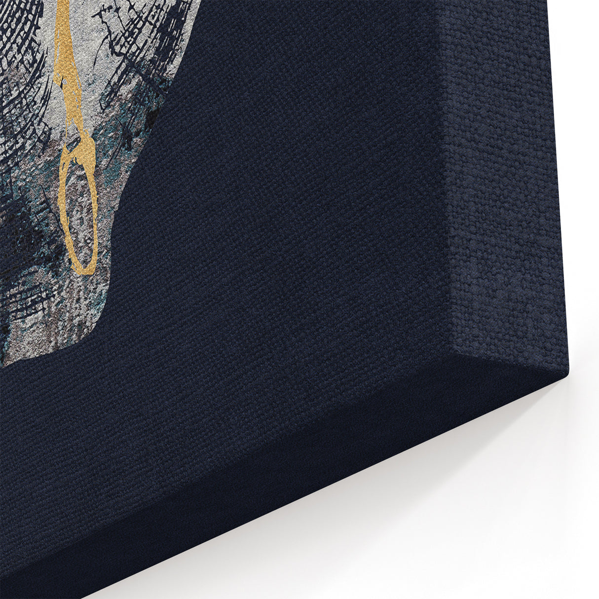 Minimalist Line Art with Gold Detail - Modern Abstract Canvas