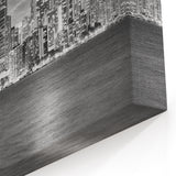 Miami Skyline Photography: Monochrome Downtown Miami Cityscape Art