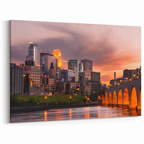 Minneapolis Skyline Wall Art - Vibrant Cityscape Art Prints for Modern Decor