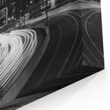 Minneapolis Night Skyline Photography - Black and White Cityscape Wall Art