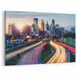 Minneapolis Night Skyline Art - Dynamic Cityscape Prints for Urban Decor