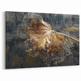 Rustic Autumn Leaf Art - Detailed Textured Botanical Wall Canvas