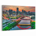 Dynamic Nashville Skyline Art - Vibrant Downtown Canvas & Prints