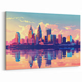 Colorful Nashville Skyline Art - Vibrant Cityscape Canvas & Prints