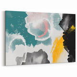 Vibrant Watercolor Abstract Art - Modern Multi-Color Canvas Print