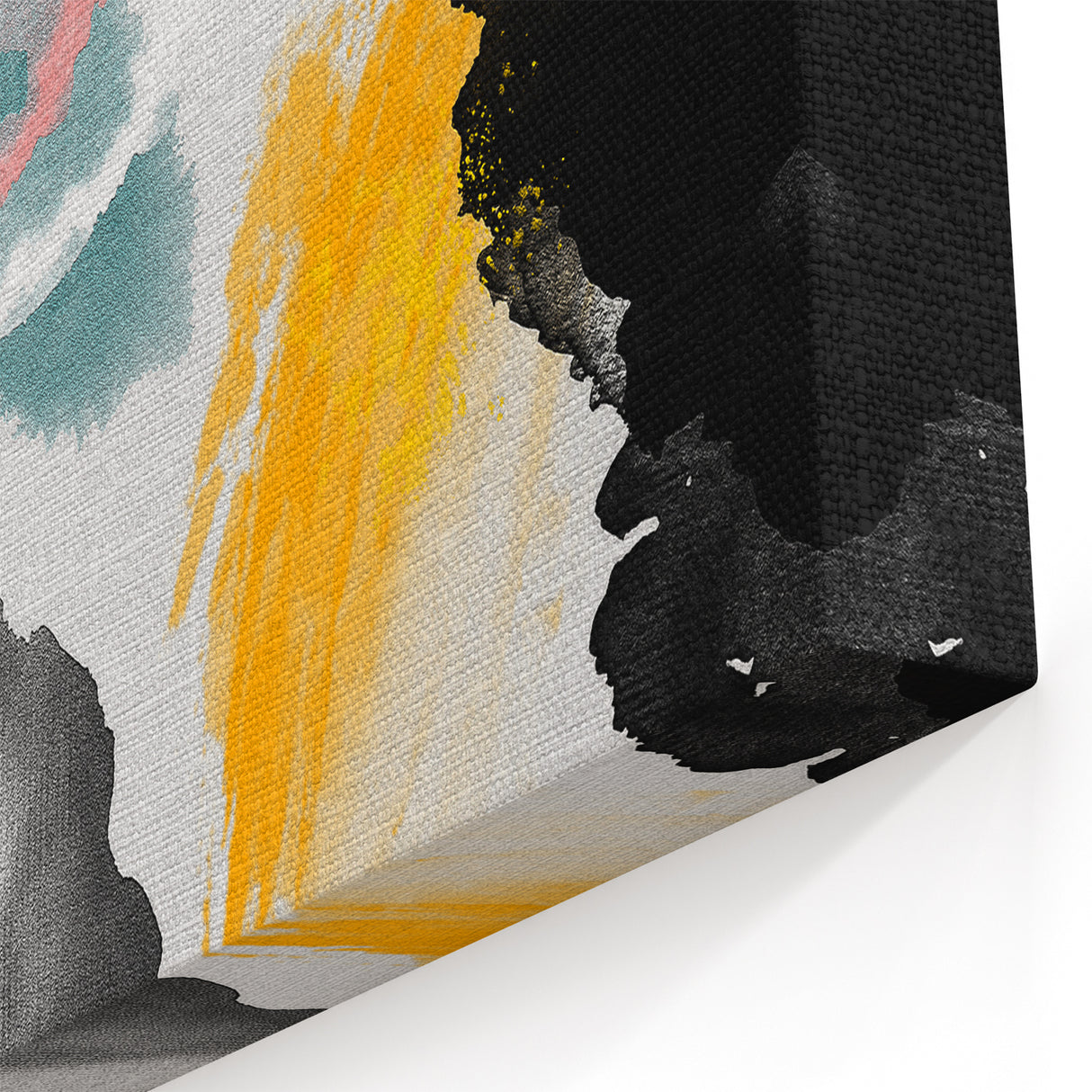 Vibrant Watercolor Abstract Art - Modern Multi-Color Canvas Print