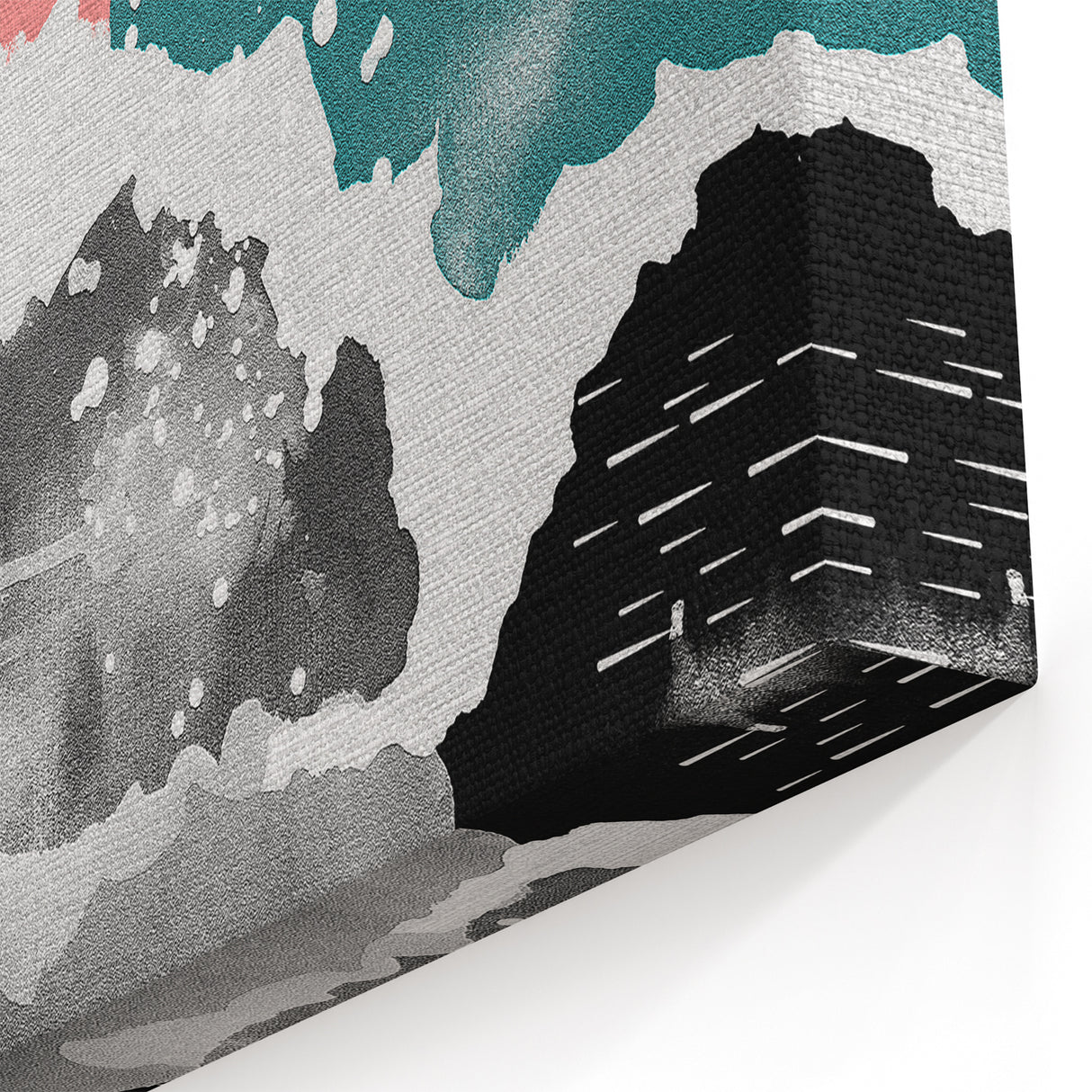 Bold Multicolor Abstract Art - Modern Geometric Canvas Print