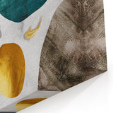 Elegant Koi Fish & Abstract Lines | Modern Geometric Wall Art