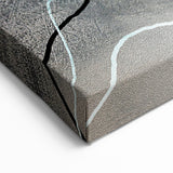 Elegant Koi Fish & Abstract Lines | Modern Geometric Wall Art