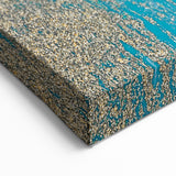 Vibrant Koi Fish & Abstract Lines | Modern Wall Art in Blue and Gold