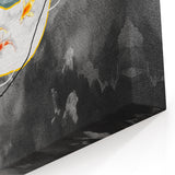 Abstract Koi Fish & Gold Accents | Modern Geometric Wall Art