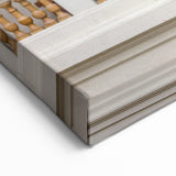 Neoclassical Arches Wall Art - Elegant White and Beige Architecture Print