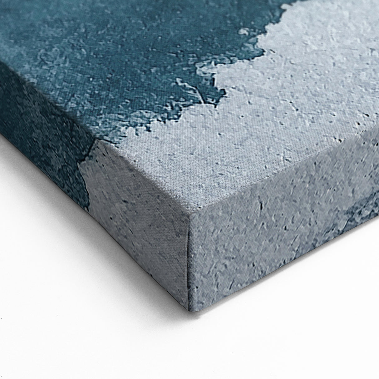 Minimalist Abstract Art in Teal and Gold | Modern Textured Wall Art