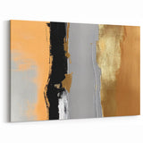 Strokes and Lines Abstract Art | Modern Geometric Brush Strokes Canvas