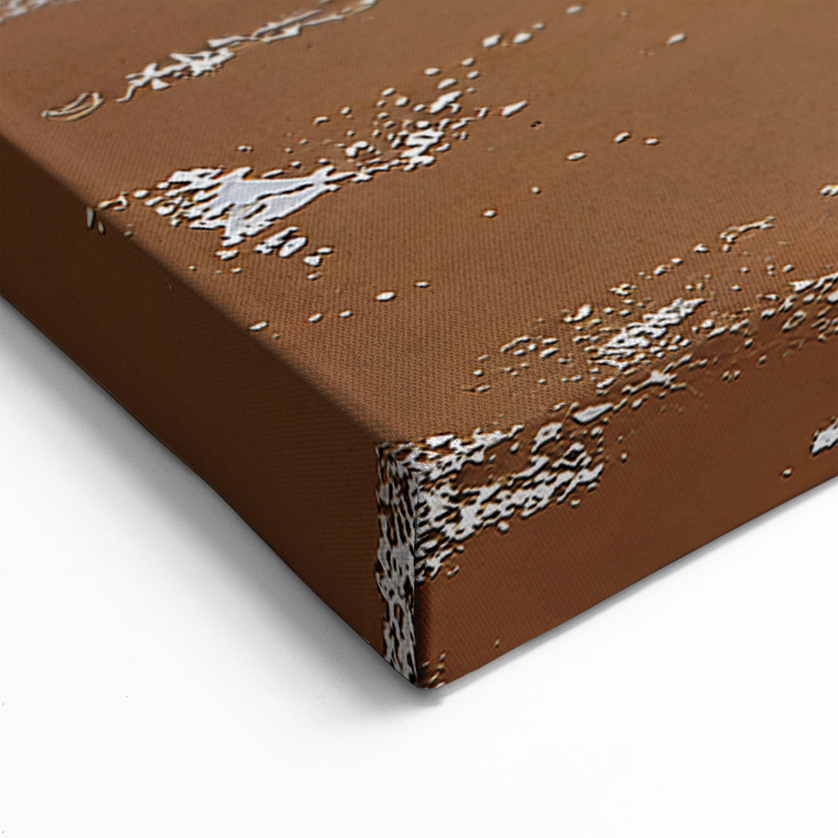 Abstract Brush Strokes and Lines Art | Contemporary Brown and Black Canvas