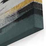 Modern Abstract Strokes with Gold Accents | Contemporary Wall Art