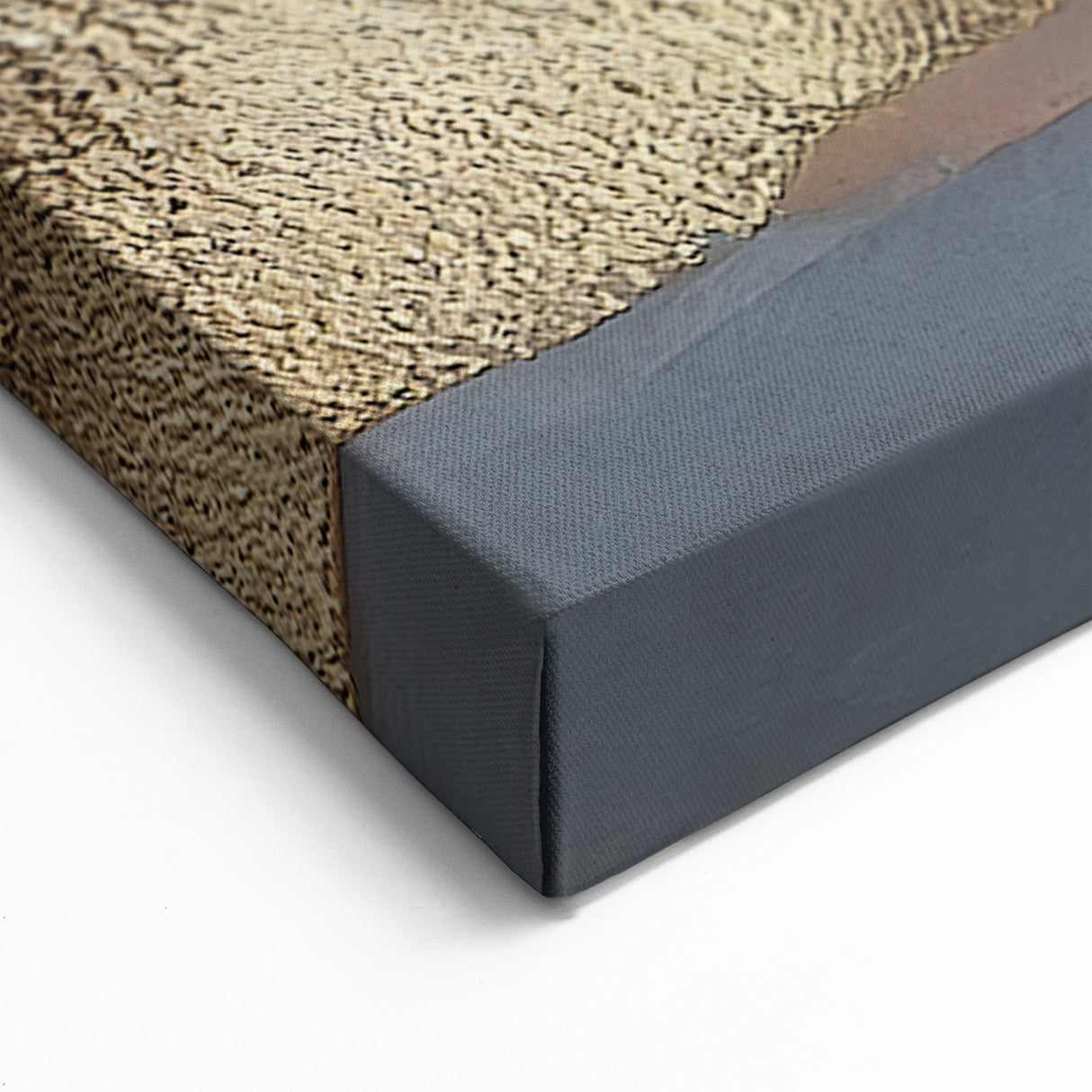 Abstract Strokes and Lines Art | Black, Gold, and Blue Contemporary Canvas