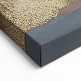 Abstract Strokes and Lines Art | Black, Gold, and Blue Contemporary Canvas