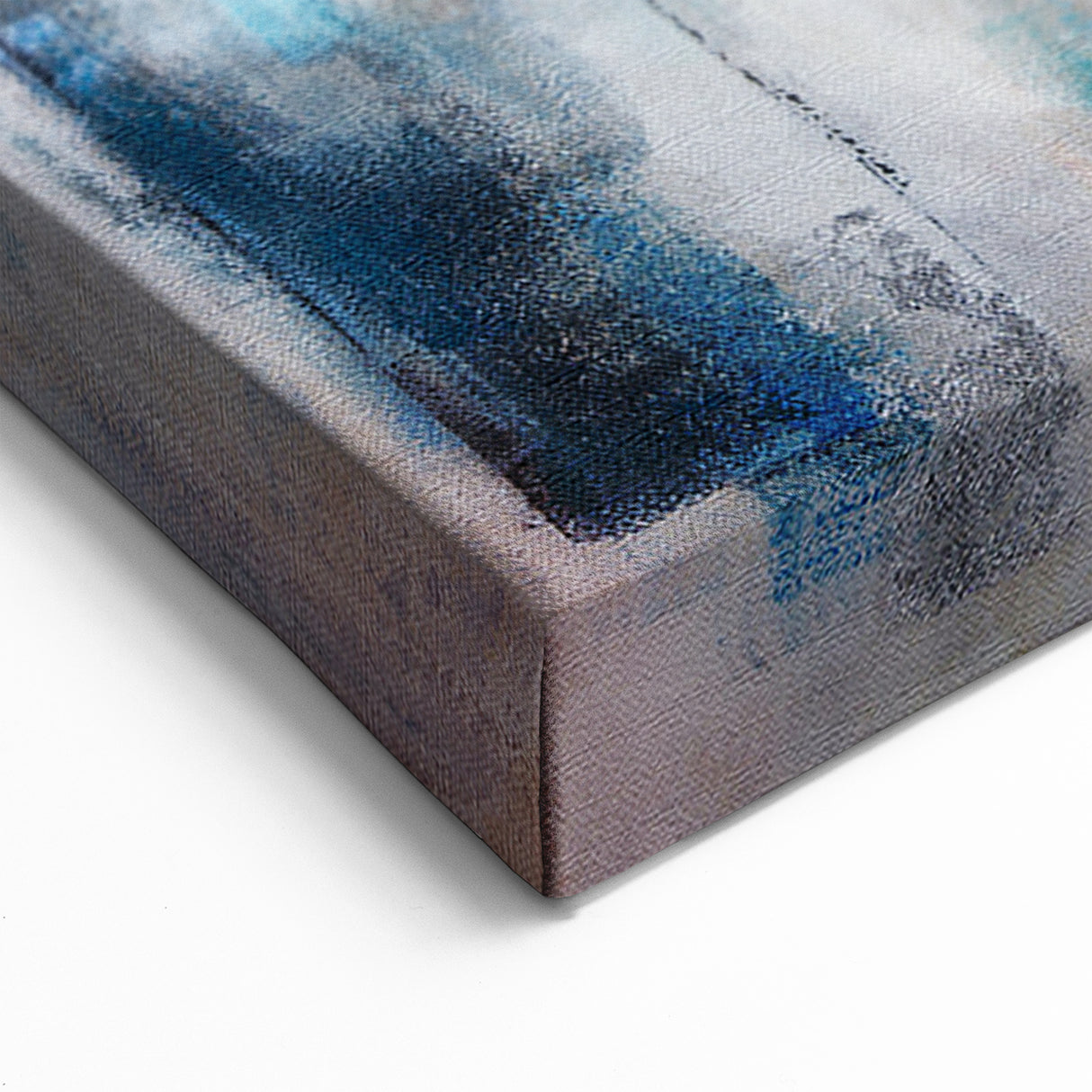 Vibrant Abstract Landscape with Red & Blue Tones | Modern Canvas Art